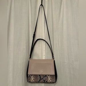 Kate Spade snakeskin purse with detachable cross-body strap